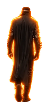 BatmanFrance cut-out, standing in his coat